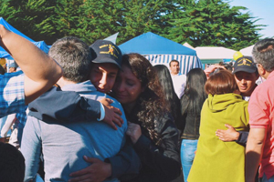 Emotivo reencuentro con sus familiares vivieron los reclutas de la Escuela de Grumetes