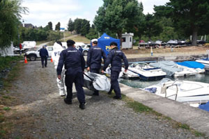 Avión Naval apoyó rebusca donde se encontró el cuerpo de la turista alemana desaparecida en Lago Llanquihue