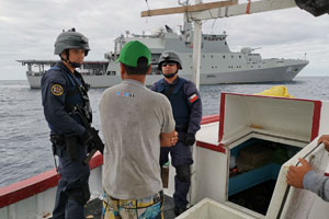 Con unidades de superficie y aéreas, la Armada realizó vigilancia y fiscalización en la Zona Norte