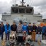 Patrullero Isaza apoya trabajos de instalación de equipos de la Red Sismológica Nacional (RSN) en isla Cook.