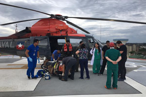 Armada colaboró en rescate de efectivos del Ejército heridos tras accidente en Alto Bío Bío