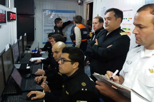 Organismos pertenecientes al Sistema Nacional de Alarma de Maremotos realizaron simulacro