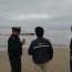 Ballena de 8 metros varó en playa de Tongoy y Armada trabaja en maniobras de rescate