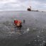 8 primeros 'nadadores escogidos' entrenan en las bajas temperaturas de la Magallanes