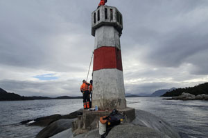 El Patrullero “Micalvi” realizó 50 mantenciones de señalizaciones marítimas en Aysén