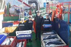 Incautación histórica: Armada decomisa más de 15 toneladas de salmón en Puerto Montt