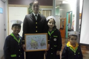 Delegación naval visitó Escuela Hospitalaria de Concepción