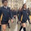 Con una sensación térmica de -1º de temperatura y bajo la lluvia desfilaron escuelas y colegios de Punta Arenas
