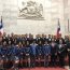 Delegación de la Escuela Naval participó en la ceremonia de presentación del pabellón de combate del 