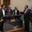 Delegación de la Escuela Naval participó en la ceremonia de presentación del pabellón de combate del 