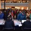 Bandas de la Academia Politécnica Naval realizaron intervención urbana en malls viñamarinos