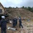 Sector afectado tras deslizamiento de tierra en Hornopirén.