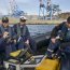 Oficiales Alumnos del SHOA realizan trabajos en playa San Mateo de Valparaíso