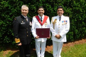 Oficial de la Armada de Chile se graduó de la Canadian Forces College en Toronto