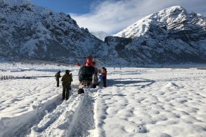 Helicóptero naval evacuó desde el Alto Bio Bio a mujer embarazada