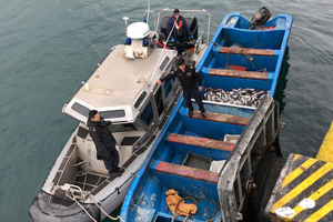 Autoridad Marítima de Coronel frustró hurto de pesca e incauta embarcación menor