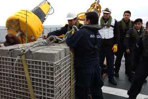 Frente a Valparaíso se fondeó boya oceanográfica Watchkeeper