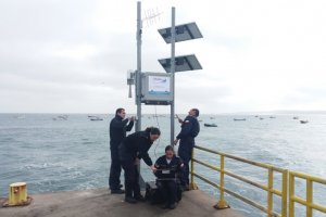 Personal del SHOA realizó mantención a las Estaciones del Nivel del Mar en el norte