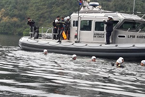 Armada desplegó operativo de seguridad en apoyo a fase previa de competencia Patagonman XTRI 2019