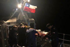 Armada realizó evacuación médica de mujer de 46 años con Pancreatitis Aguda