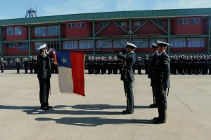 Soldados Infantes de Marina del Servicio Militar realizaron juramento a la Bandera