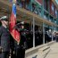Soldados Infantes de Marina del Servicio Militar realizaron juramento a la Bandera