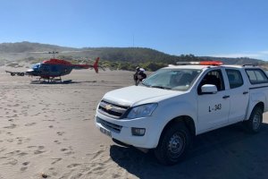 Continúa operativo de búsqueda para encontrar a pescador desaparecido en Caleta Boyeruca