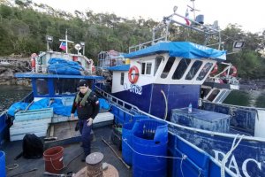 Lancha de Servicio General "Aysén" incautó 1.04 toneladas de merluza austral en Canal Moraleda