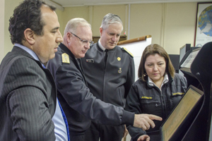 Subsecretario de las Fuerzas Armadas se interiorizó del trabajo hidro-cartográfico que realiza el SHOA