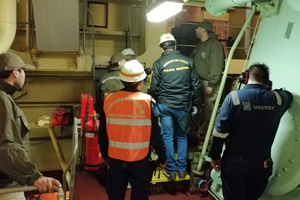 Autoridad Marítima de San Vicente realizó revista de fondeo a la motonave “Svenborg Maersk”