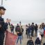 Neumáticos y miles de colillas de cigarro sacó de la playa personal de la Armada junto a la comunidad en Concón.