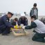  Neumáticos y miles de colillas de cigarro sacó de la playa personal de la Armada junto a la comunidad en Concón.  