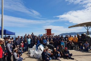 Capitanía de Puerto de Lirquén y la Alcaldía de Mar de Tomé también fueron parte de la limpieza de playas