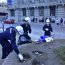 Cadetes de la Escuela Naval y Grumetes de la Academia Politécnica Naval realizaron trabajos de apoyo y limpieza en Valparaíso y Viña del Mar