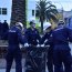 Cadetes de la Escuela Naval y Grumetes de la Academia Politécnica Naval realizaron trabajos de apoyo y limpieza en Valparaíso y Viña del Mar