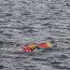 Nadadores de Rescate y Buzos de Salvataje realizaron arduo entrenamiento en aguas australes