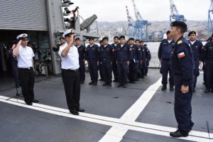 Fragata "Almirante Condell" recaló a Valparaíso tras casi un mes navegando en aguas australes