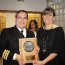 Oficial de la Armada recibe distinción del Servicio Nacional de Pesca y Acuicultura.