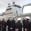 La unidad a su recalada a Punta Arenas fue recibida por el Comandante en Jefe de la Tercera Zona Naval, el Contraalmirante Ronald Baasch y su Estado Mayor.