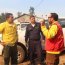 Armada despliega partidas forestales para colaborar en la contención del incendio forestal que afecta a la comuna de Santa Juana.