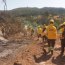  Armada despliega partidas forestales para colaborar en la contención del incendio forestal que afecta a la comuna de Santa Juana.  