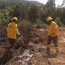 Armada despliega partidas forestales para colaborar en la contención del incendio forestal que afecta a la comuna de Santa Juana.