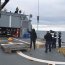 Patrullero Marinero Fuentealba realiza tareas de reabastecimiento y relevo de la dotación de faros australes