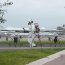 Servidores de la Cuarta Zona Naval sanitizan plaza Slava y entregan elementos de protección personal