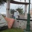 Servidores de la Cuarta Zona Naval sanitizan plaza Slava y entregan elementos de protección personal