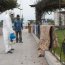Servidores de la Cuarta Zona Naval sanitizan plaza Slava y entregan elementos de protección personal