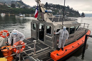 Armada realiza evacuación médica a pacientes Covid-19 positivos desde Isla del Rey hacia Niebla Armada realiza evacuación médica a pacientes Covid-19 positivos desde Isla del Rey hacia Niebla