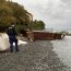 Camión se hundió en el mar en Isla Lemuy
