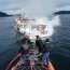 Armada apoyó incendio de lancha a motor Manutara