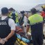  Helicóptero de la Cuarta Zona Naval evacuó a persona con una lesión en su rostro desde Punta Cuevas  